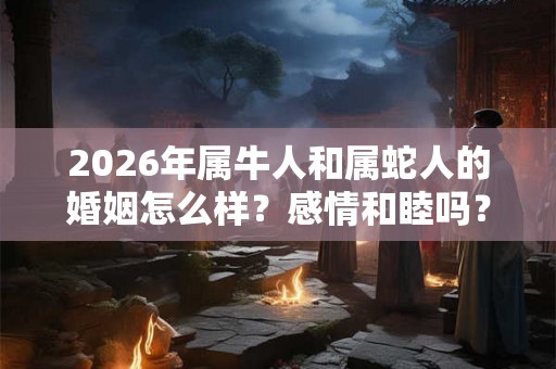 2026年属牛人和属蛇人的婚姻怎么样?感情和睦吗? 2026年属牛人和属蛇人的婚姻怎么样?感情和睦吗?