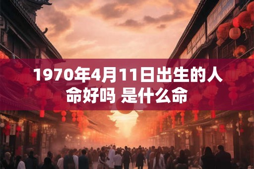 1970年4月11日出生的人命好吗 是什么命