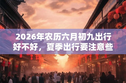 2026年农历六月初九出行好不好，夏季出行要注意些什么？