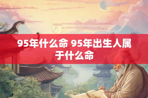 95年什么命 95年出生人属于什么命 95年什么命 95年出生人属于什么命
