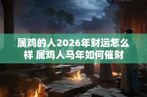 属鸡的人2026年财运怎么样 属鸡人马年如何催财 属鸡的人2026年财运怎么样 属鸡人马年如何催财