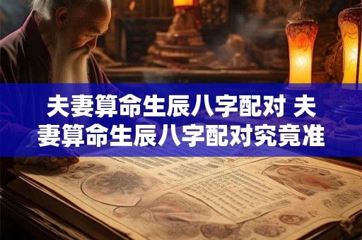 夫妻算命生辰八字配对 夫妻算命生辰八字配对究竟准不准