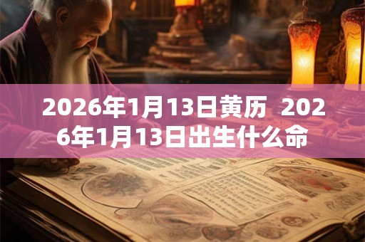 2026年1月13日黄历  2026年1月13日出生什么命