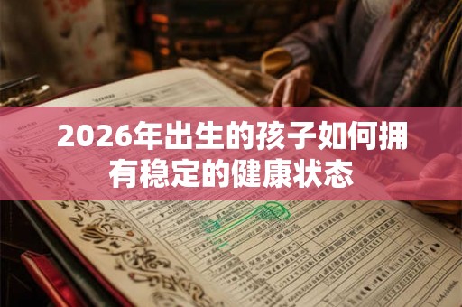 2026年出生的孩子如何拥有稳定的健康状态