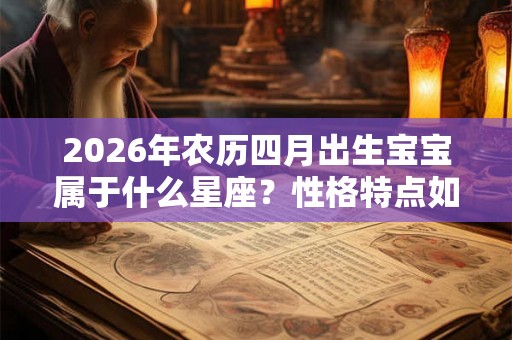 2026年农历四月出生宝宝属于什么星座？性格特点如何？