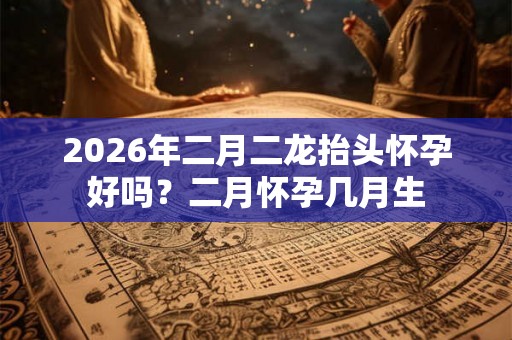 2026年二月二龙抬头怀孕好吗?二月怀孕几月生 2026年二月二龙抬头怀孕好吗?二月怀孕几月生
