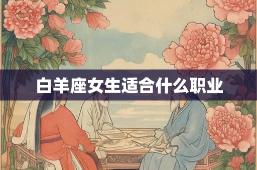 白羊座女生适合什么职业 白羊座女生适合什么职业
