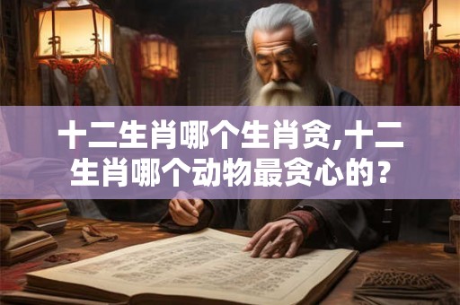 十二生肖哪个生肖贪,十二生肖哪个动物最贪心的？