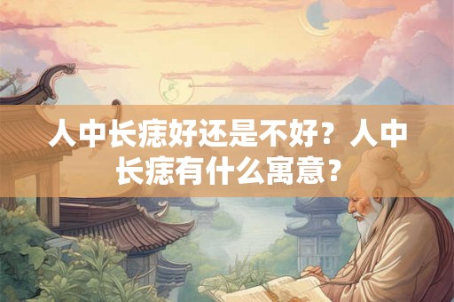 人中长痣好还是不好？人中长痣有什么寓意？