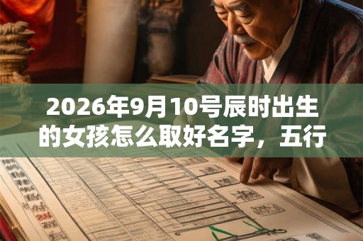 2026年9月10号辰时出生的女孩怎么取好名字，五行属什么