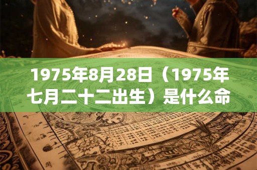 1975年8月28日（1975年七月二十二出生）是什么命_命运如何