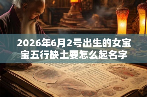 2026年6月2号出生的女宝宝五行缺土要怎么起名字
