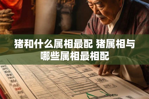猪和什么属相最配 猪属相与哪些属相最相配