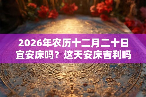 2026年农历十二月二十日宜安床吗？这天安床吉利吗？