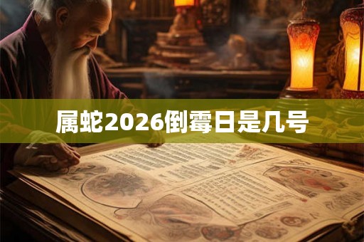 属蛇2026倒霉日是几号 属蛇2026倒霉日是几号