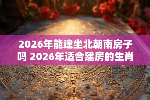 2026年能建坐北朝南房子吗 2026年适合建房的生肖
