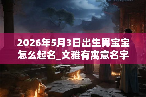 2026年5月3日出生男宝宝怎么起名_文雅有寓意名字