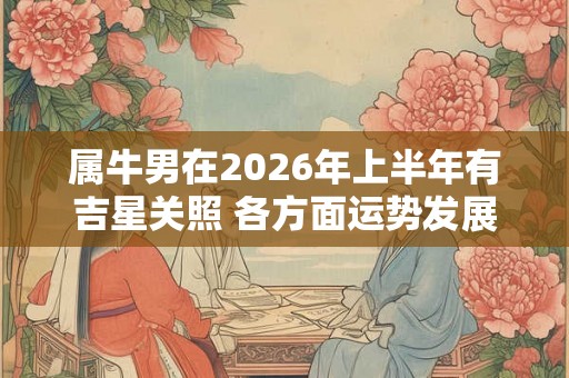 属牛男在2026年上半年有吉星关照 各方面运势发展顺利