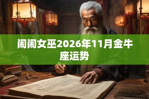 闹闹女巫2026年11月金牛座运势