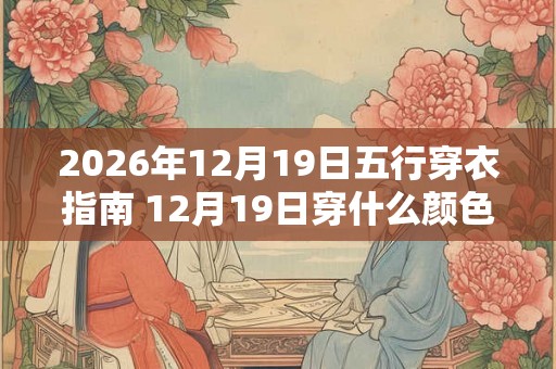 2026年12月19日五行穿衣指南 12月19日穿什么颜色的衣服