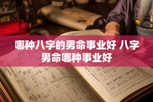 哪种八字的男命事业好 八字男命哪种事业好 哪种八字的男命事业好 八字男命哪种事业好