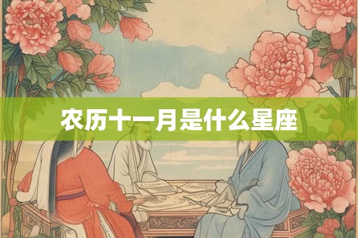 农历十一月是什么星座
