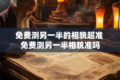 免费测另一半的相貌超准 免费测另一半相貌准吗 免费测另一半的相貌超准 免费测另一半相貌准吗