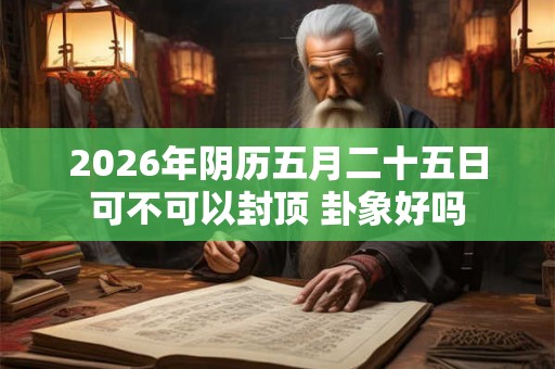 2026年阴历五月二十五日可不可以封顶 卦象好吗
