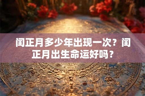 闰正月多少年出现一次？闰正月出生命运好吗？