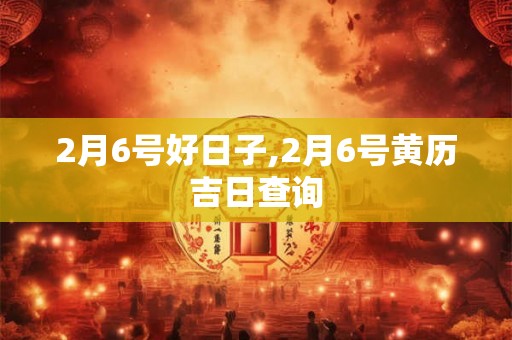 2月6号好日子,2月6号黄历吉日查询