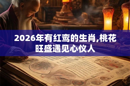 2026年有红鸾的生肖,桃花旺盛遇见心仪人