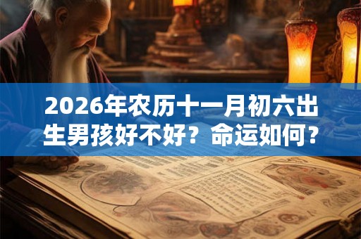 2026年农历十一月初六出生男孩好不好？命运如何？