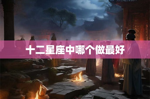 十二星座中哪个做最好