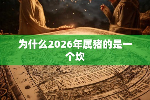 为什么2026年属猪的是一个坎