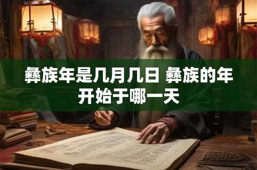 彝族年是几月几日 彝族的年开始于哪一天