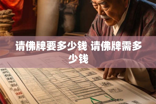 请佛牌要多少钱 请佛牌需多少钱