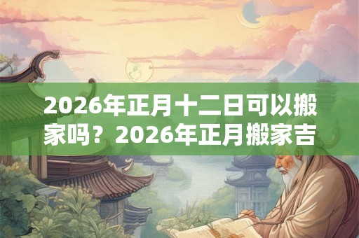 2026年正月十二日可以搬家吗?2026年正月搬家吉日一览 2026年正月十二日可以搬家吗?2026年正月搬家吉日一览