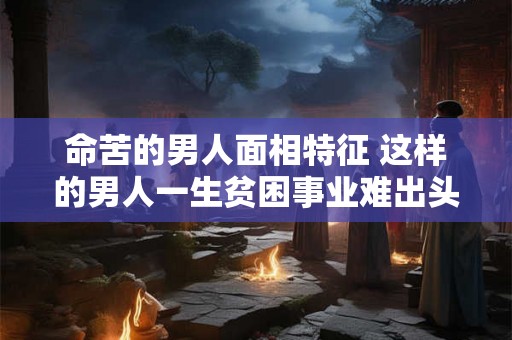命苦的男人面相特征 这样的男人一生贫困事业难出头