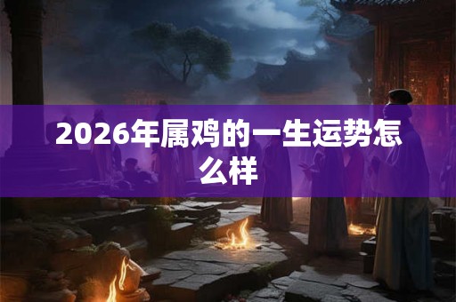 2026年属鸡的一生运势怎么样