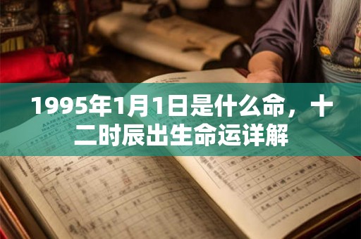1995年1月1日是什么命,十二时辰出生命运详解 1995年1月1日是什么命,十二时辰出生命运详解