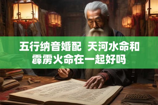 五行纳音婚配  天河水命和霹雳火命在一起好吗