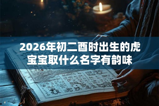 2026年初二酉时出生的虎宝宝取什么名字有韵味