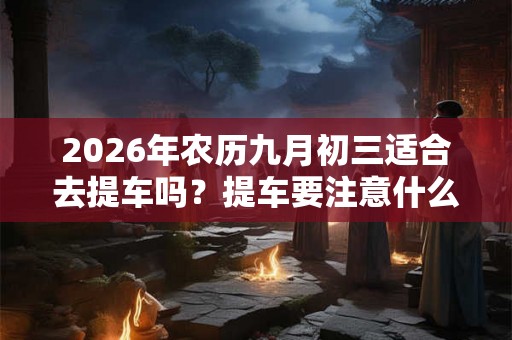 2026年农历九月初三适合去提车吗？提车要注意什么？