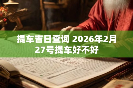 提车吉日查询 2026年2月27号提车好不好