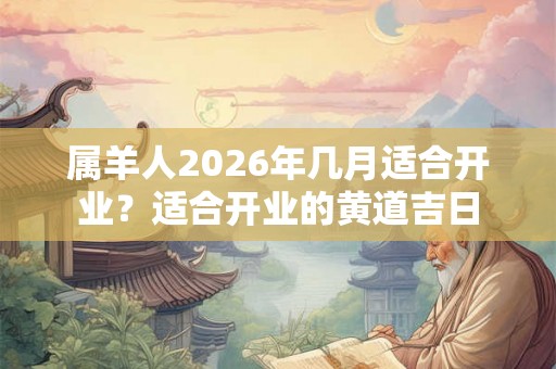 属羊人2026年几月适合开业?适合开业的黄道吉日 属羊人2026年几月适合开业?适合开业的黄道吉日