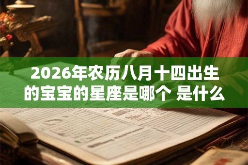 2026年农历八月十四出生的宝宝的星座是哪个 是什么命 2026年农历八月十四出生的宝宝的星座是哪个 是什么命