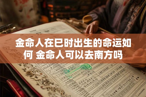 金命人在巳时出生的命运如何 金命人可以去南方吗