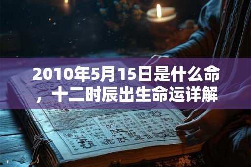 2010年5月15日是什么命，十二时辰出生命运详解