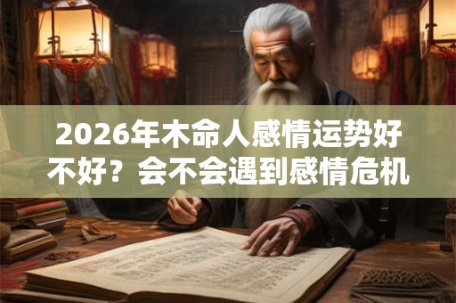 2026年木命人感情运势好不好？会不会遇到感情危机？