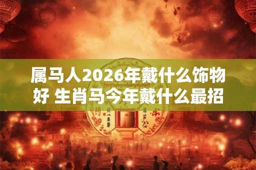 属马人2026年戴什么饰物好 生肖马今年戴什么最招财